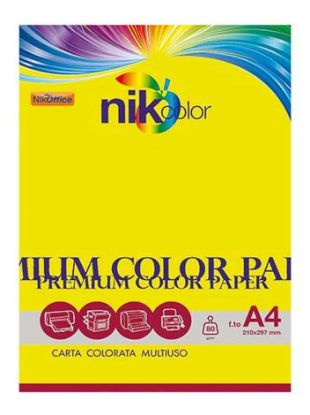 Immagine di CARTA A4 80gr 100fg FLUO COLOR GIALLO