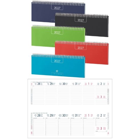 Immagine di PLANNING SPIRALE 30X10 SETTIMANALE ALFA 2027 COLORI ASSORTIITI