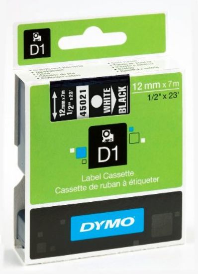 Immagine di NASTRI DYMO 1000 12mm X 7mt BIANCO NERO 1pz 45021