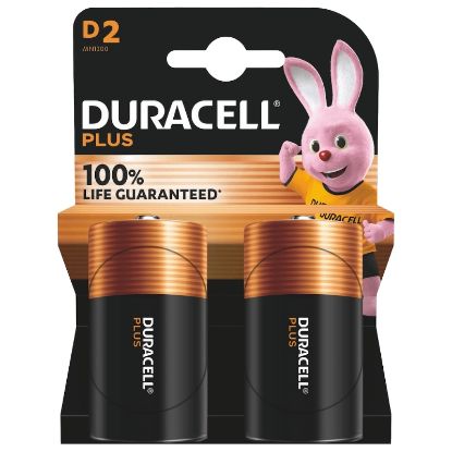 Immagine di BATTERIE DURACELL PLUS D TORCIA MN1300 1.5v 2x1pz PLUS POWER