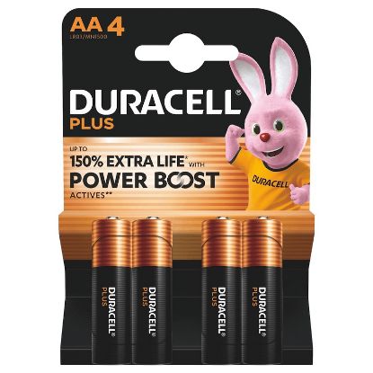 Picture of BATTERIE DURACELL PLUS STILO MN1500 1.5v 4x1pz PLUS POWER