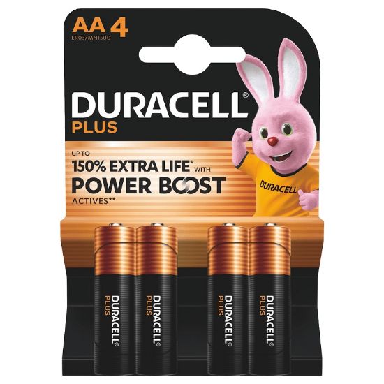 Picture of BATTERIE DURACELL PLUS STILO MN1500 1.5v 4x1pz PLUS POWER