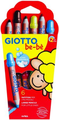 Immagine di MATITONI GIOTTO BEBE' 6 COLORI SUPERMATITONI