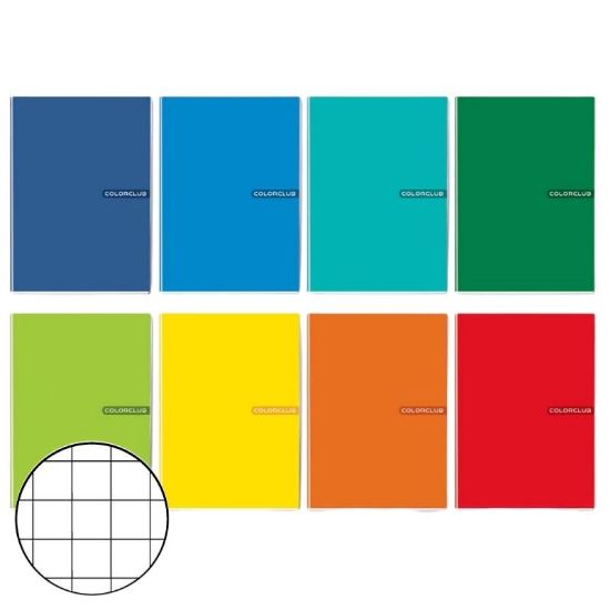 Picture of QUADERNI MAXI TINTA UNITA 10mm 80gr - 10pz 21x29cm A4