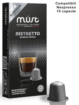 Immagine di CAFFE CAPSULE NP 10pz RISTRETTO ALU - (compatibile Nespresso) MUST