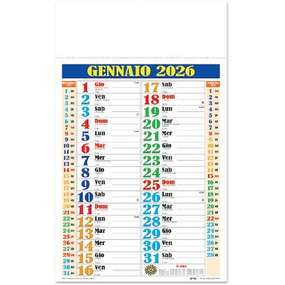 Immagine di CALENDARIO OLANDESE 29x47cm MULTICOLOR