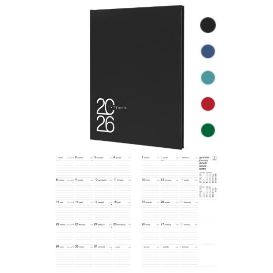 Immagine di AGENDA 21X30 MENSILE MESE SU 2 PAGINE TEXT