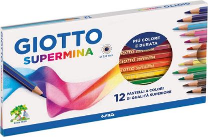 Immagine di PASTELLI GIOTTO SUPERMINA 12 COLORI 1pz