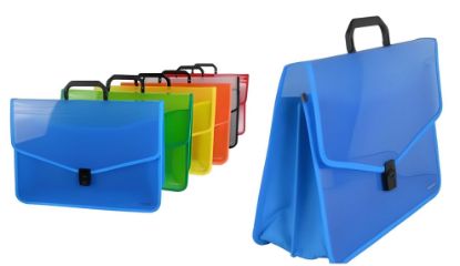 Immagine di BORSA POLIONDA 27x38cm 1pz CON SOFFIETTO COLORI ASSORTITI