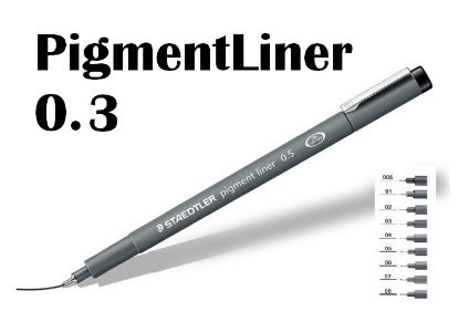 Immagine di PENNA PIGMENTLINER 0,3 10PZ STAEDTLER PENNARELLO