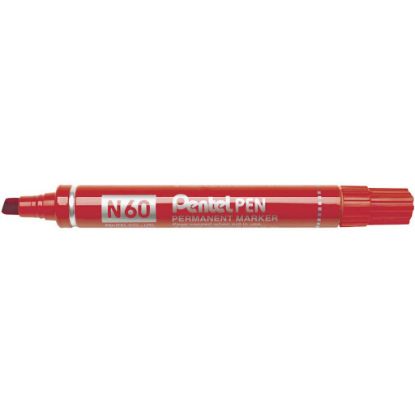 Immagine di MARCATORE N60 12pz INDELEBILE ROSSO - PENTEL