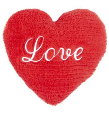 Picture of PELUCHES CUORE 30cm ROSSO RIGATO I LOVE YOU 1pz - SAN VALENTINO