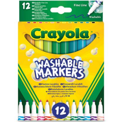 Immagine di PENNARELLI CRAYOLA 12 COLORI PUNTA FINE LAVABILISSIMI