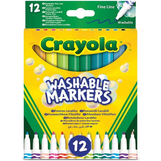 Immagine di PENNARELLI CRAYOLA 12 COLORI PUNTA FINE LAVABILISSIMI