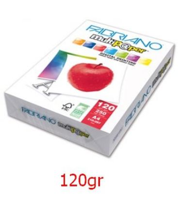 Immagine di CARTA A4 21x29 120g 250fg 1pz MULTIPAPER FABRIANO