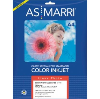 Immagine di CARTA A4 21x29 200g 10fg 1pz AS/MARRI JET