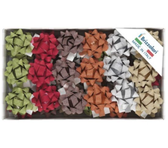 Picture of COCCARDE 15mm D.6cm 50pz GLITTER ASSORTITI