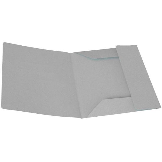 Immagine di CARTELLA MANILA 24x32cm 50pz 3 LEMBI GRIGIO
