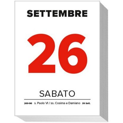 Immagine di CALENDARIO BLOCCO MEDIO 8X11 COMMERCIALE