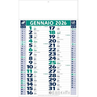Immagine di CALENDARIO OLANDESE 29x47cm BLU/VERDE