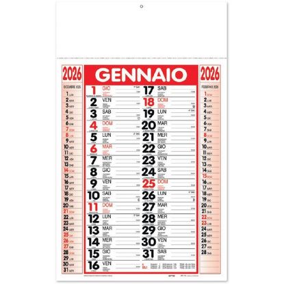 Immagine di CALENDARIO OLANDESE 29x47cm BLU/NERO