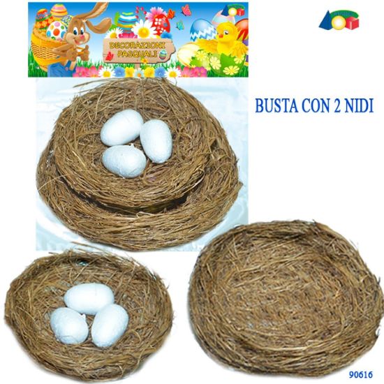 Picture of NIDO IN BUSTA SET 2 PEZZI PICCOLO CON UOVA