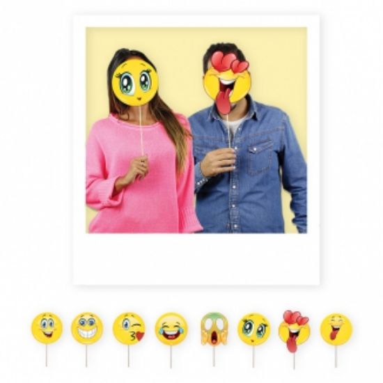 Picture of PHOTO BOOTH 8PZ 20cm EMOTICONS