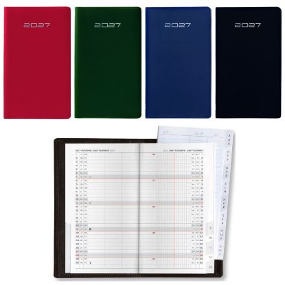 Immagine di AGENDA MENSILE 9x15cm MEMORELLO PVC COLORI ASSORTITI