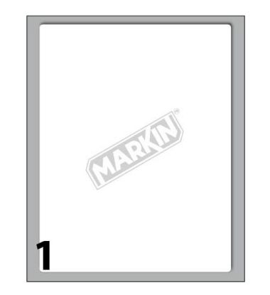 Immagine di ETICHETTE MARKIN 10 FOGLI 142x110mm 1pz