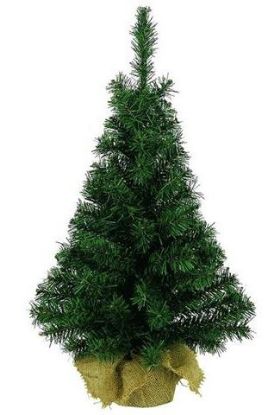 Immagine di ALBERO MINI PINO VASO JUTA 35cm 35rami - NATALE