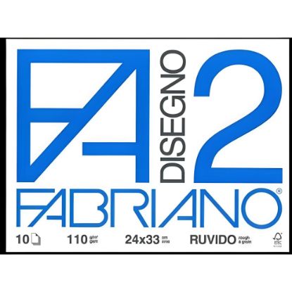 Immagine di ALBUM DISEGNO FABRIANO FA2 10 FOGLI 24x34cm RUVIDO 10pz - FOGLI A STRAPPO