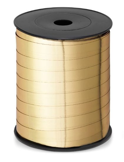 Immagine di NASTRI ROCCHETTA SATIN 10mm METAL 100mt ORO
