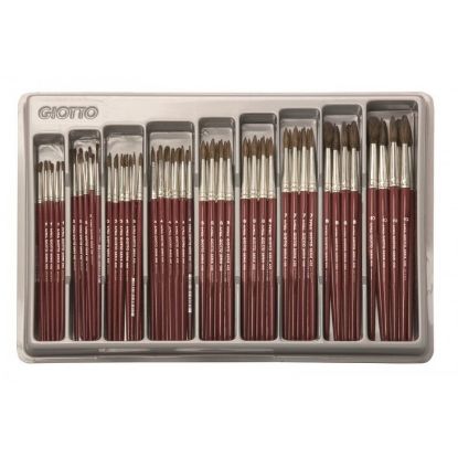 Immagine di PENNELLI TONDI 1x156pz SERIE 400 N.ASS. P.TONDA pelo di pony F5551 - GIOTTO