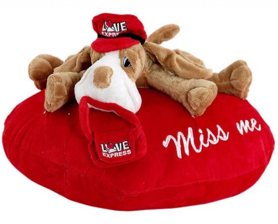 Immagine di PELUCHES AGNOLONE TENERO CUORE 55cm 1pz - SAN VALENTINO