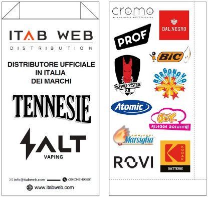 Immagine di SACCHETTI CARTA 12X24+5cm 100pz LEGGERI - ITAB LOGHI PARTNER