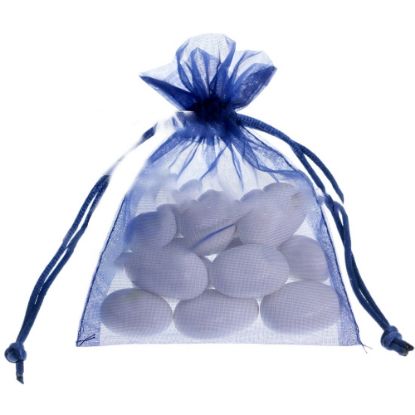 Immagine di BUSTA REGALO ORGANZA BLU 9x12cm 10pz