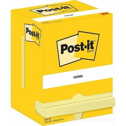 Picture of POST-IT 3M 657 BLOCCO 76X102 12pz GIALLO