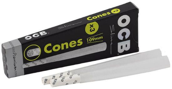 Picture of CARTINE OCB CONI 20x3pz 109mm PREMIUM NERA (Acc. 0,22)- PROV-B01510026