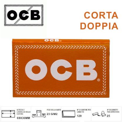 Immagine di CARTINE OCB CORTA DOPPIA ORANGE 25pz (Acc. 10,8) - PROV-A07408491