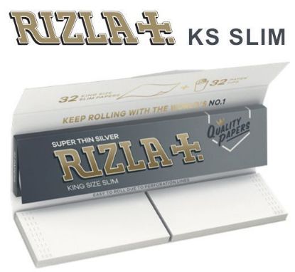 Immagine di CARTINE RIZLA KS SLIM SILVER 24pz (32fg+32filtri)  (Acc. 5,53)-D00002003