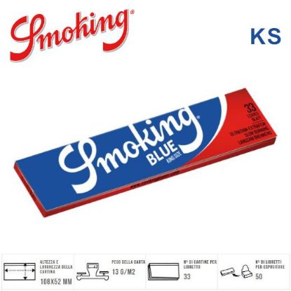 Immagine di CARTINE SMOKING KS SLIM 50pz BLU (Acc. 5,94)-A00019010