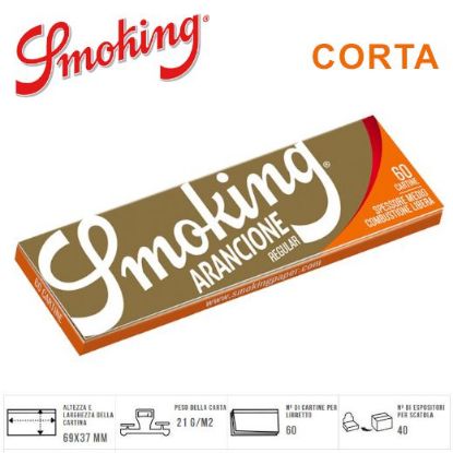 Immagine di CARTINE SMOKING CORTA ORANGE 50pz (Acc. 10,8)-A00018011