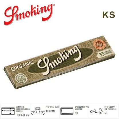 Immagine di CARTINE SMOKING KS ORGANIC 50pz (Acc. 5,94) PROV-A00312010