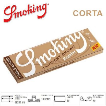 Immagine di CARTINE SMOKING CORTA THINNEST BROWN 50pz (Acc. 10,8)-PROV-A01746011