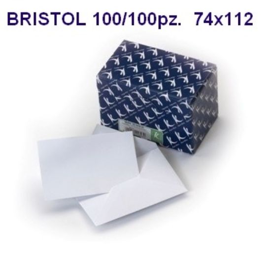 Immagine di BIGLIETTI BRISTOL DA VISITA 74x112mm 100 BUSTA + 100 FOGLI 1pz