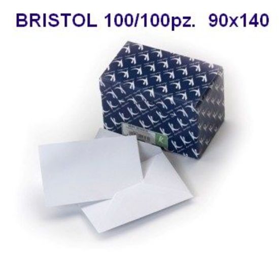 Immagine di BIGLIETTI BRISTOL DA VISITA 90x140mm 100 BUSTA + 100 FOGLI