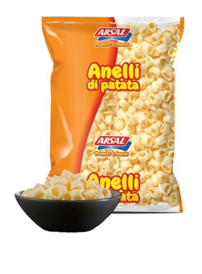 Immagine di PATATINE ANELLI PATATA 200gr 5pz ARSAL - aperitivo