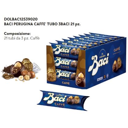 Immagine di BACI PERUGINA CAFFE' TUBO 3baci 21pz - PR2025