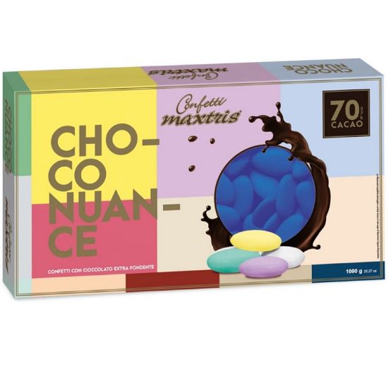 Picture of Z CONFETTI MAXTRIS 1kg CHOCO BLU