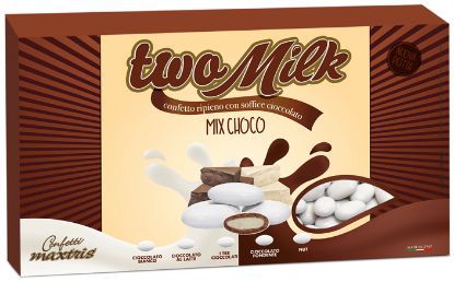 Immagine di CONFETTI MAXTRIS 1KG TWO MILK MIX CHOCO